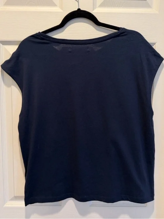 Self Love Club Blue Tee Sequin Graphic enbroided Tee - Picture 7 of 16